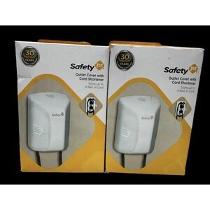 Lot of‎ 2**Safety 1st Outlet Cover and Cord Shortener for Baby Proofing